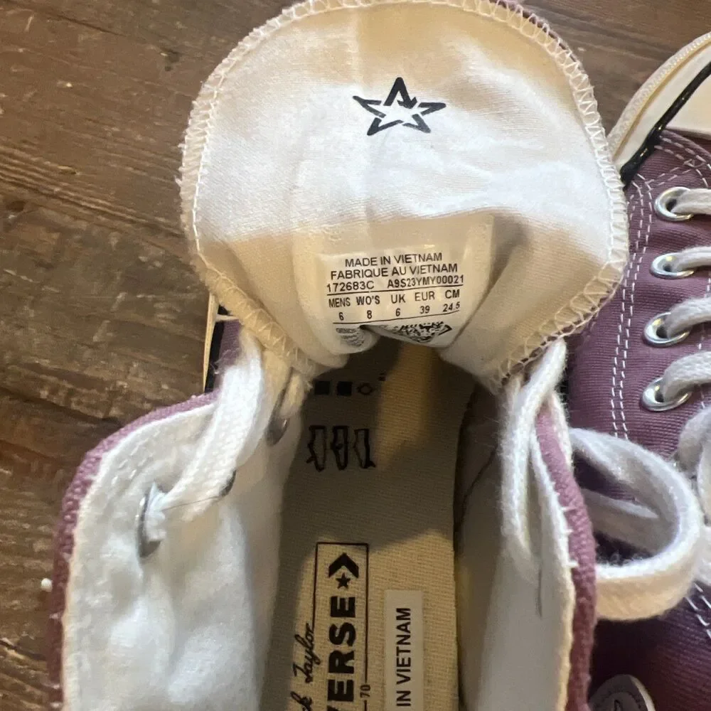 Converse Chuck Taylor All Star High Tops – Saddle Mauve – Women’s 8